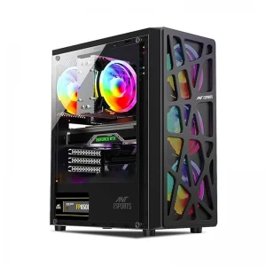 Ant Esports Elite 1100 Mid-Tower Computer Case Gaming Cabinet - Black
